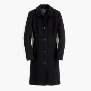LIKE NEW J. Crew Classic Lady Day Coat - Black - Size 6